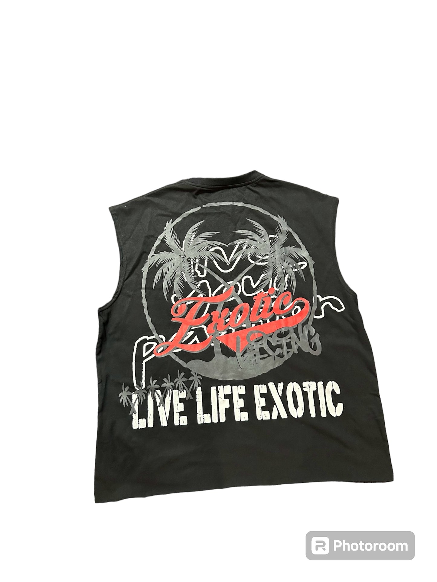 Black/Red Sleeveless Shirt's