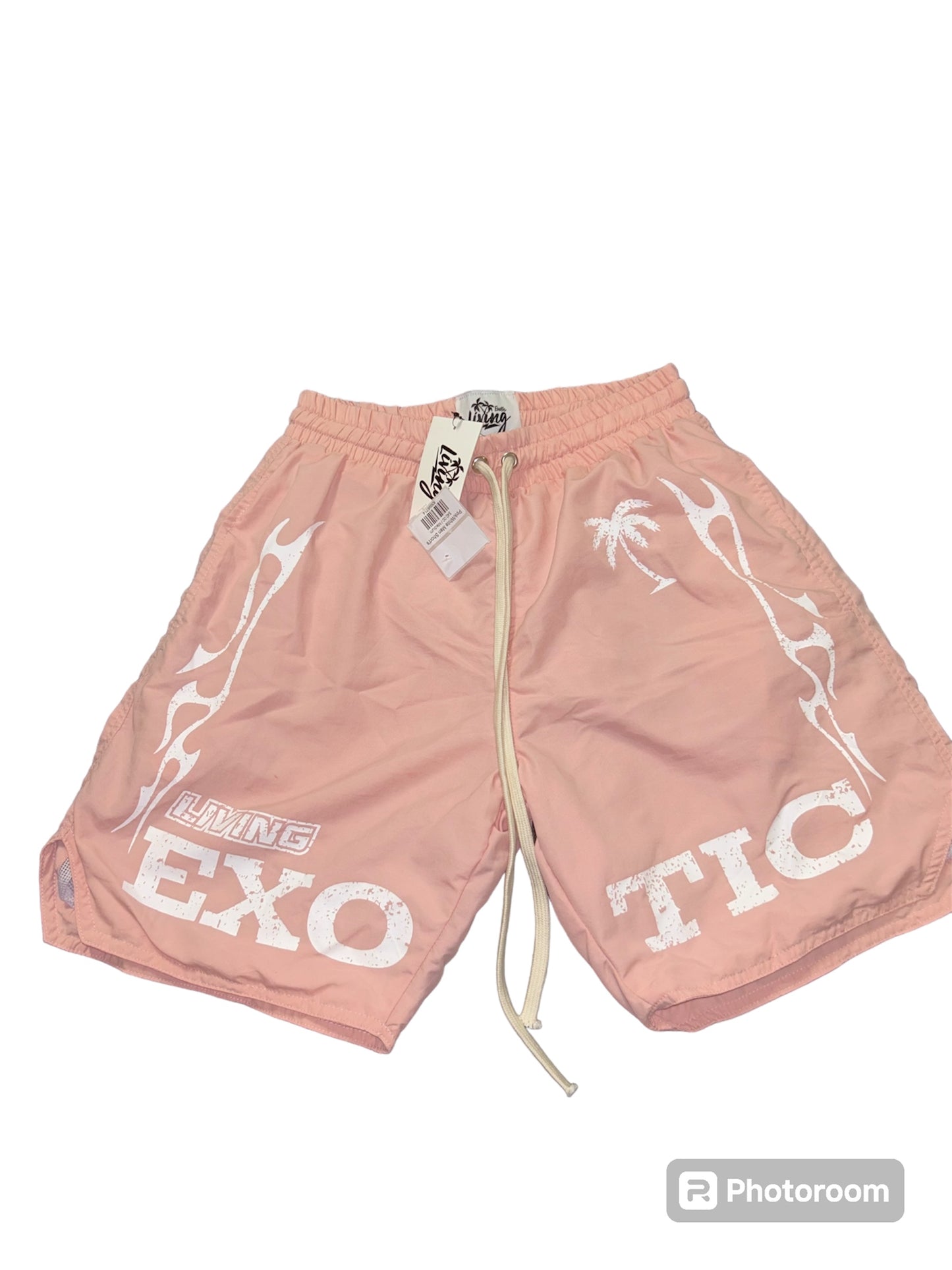 Pink/White Men Short's