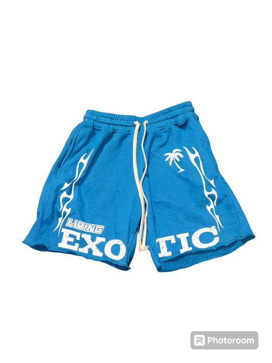 Military Blue Men Cotton Short's