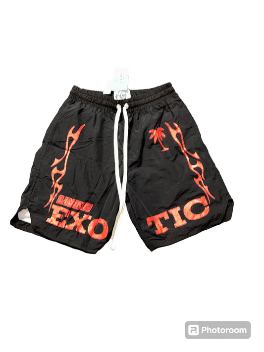 Black/Red Men's Shorts